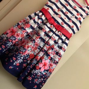 Girls Floral Dress, Size 14